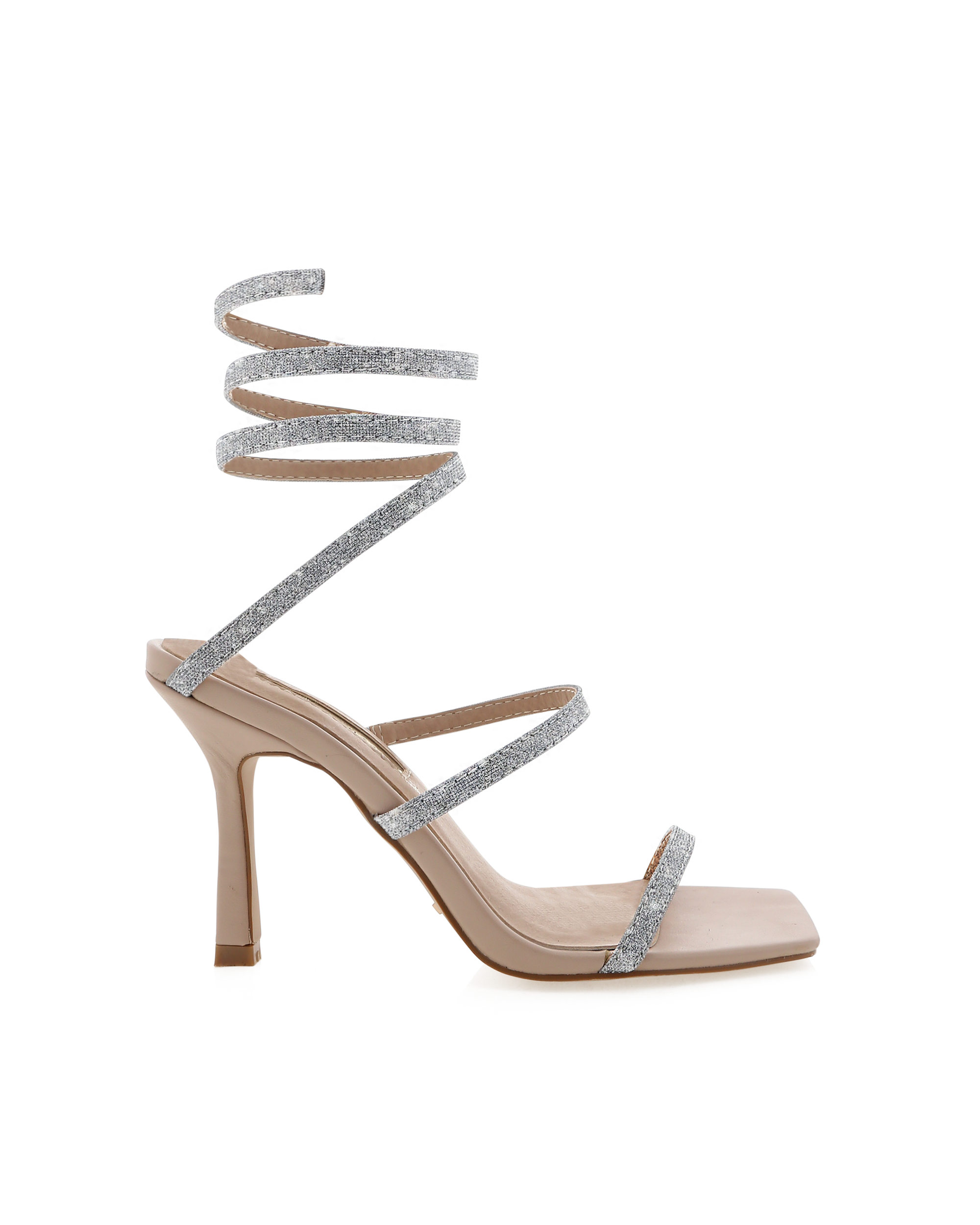 SIMI - SILVER GLITTER-NUDE-Heels-Billini-BILLINI USA