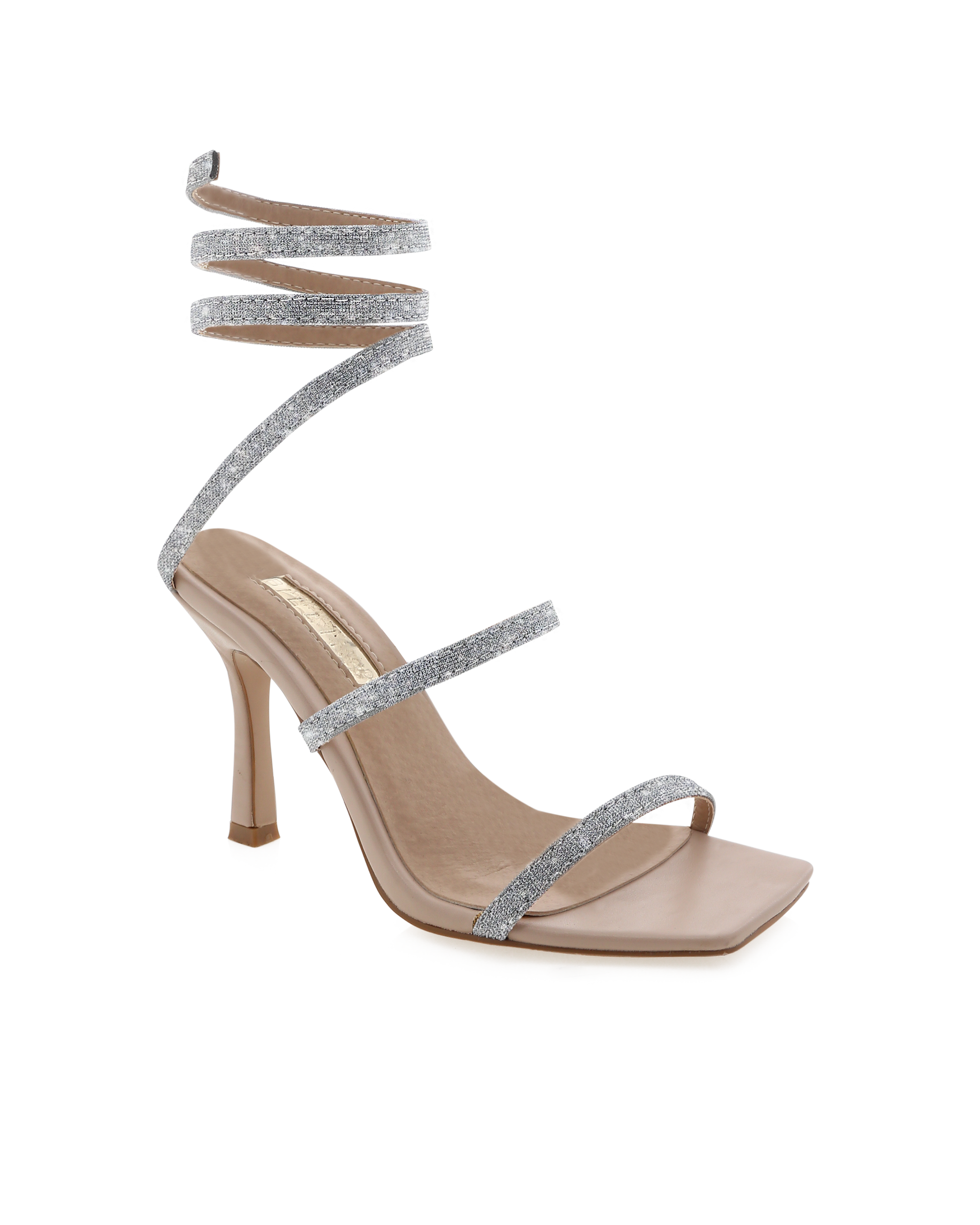 SIMI - SILVER GLITTER-NUDE-Heels-Billini-BILLINI USA