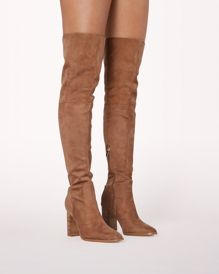 VIXEN - WOOD SUEDE-NATURAL-Boots-Billini-BILLINI USA