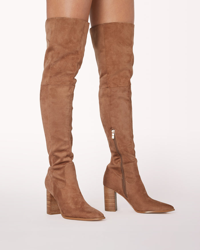 VIXEN - WOOD SUEDE-NATURAL-Boots-Billini-BILLINI USA